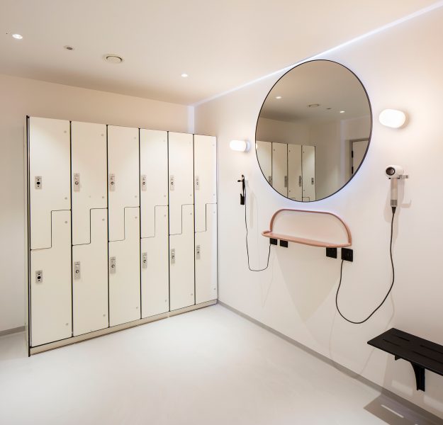 Industrial design for toilets in neutral colours near London.