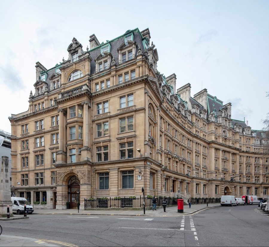 Listed building office refurbishment project in London, Finsbury Square.