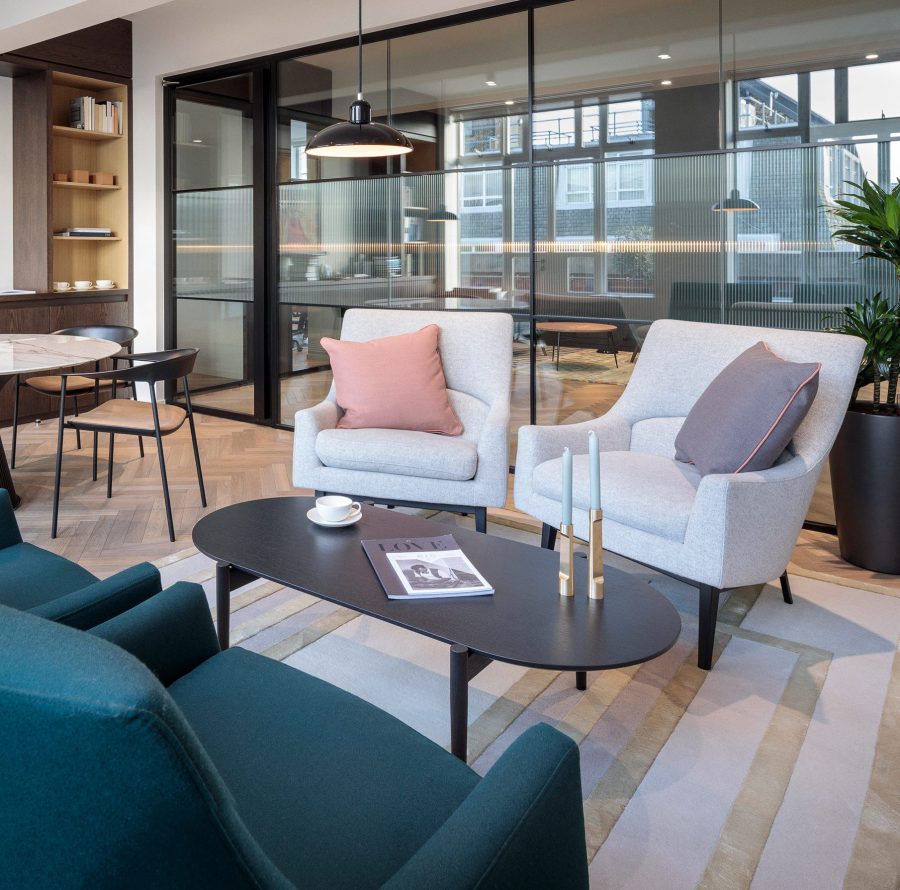 A design and build office fit-out in Esley House created a space dedicated to well-being and collaboration.