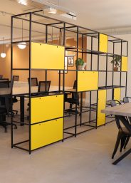 The impact of the colours in the office.