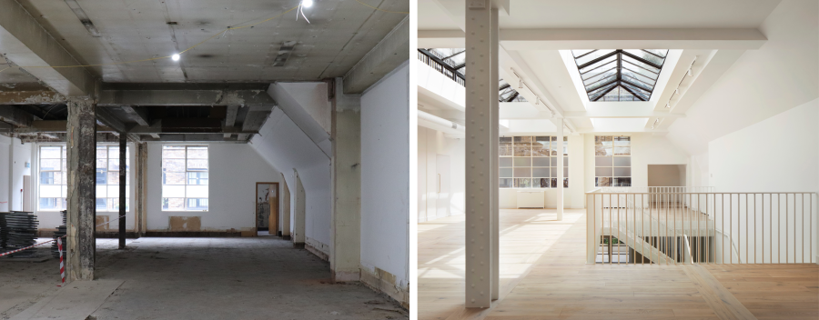 Before and after The Bindery 6000 × 4000 px 8000 × 3125 px